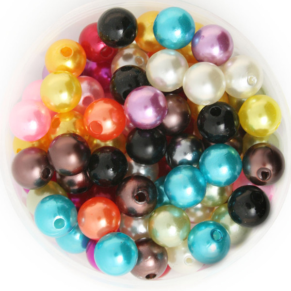 130pcs 8mm 15 color, ABS Imitation Pearls Beads, Making jewelry diy beads, Jewelry Handmade necklace