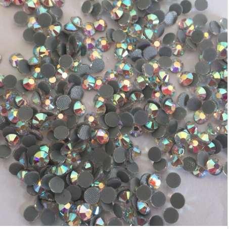 10bags/log SS20 AB color DMC Hot Fix Rhinestones crystal hot fix stone Iron On Rhinestones garment sewing stones