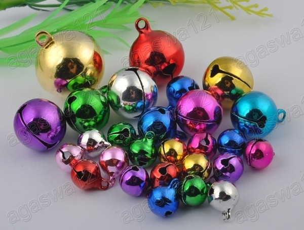 Wholesale ~ 6mm-25mm Color copper bell DIY jewelry accessories Loose beads