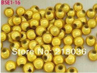 1000pcs Gold Yellow Pick &Gray Round Acrylic Miracle Charm Luminous Loose Beads Charms For Jewelry Making Accessories 4mm M1076