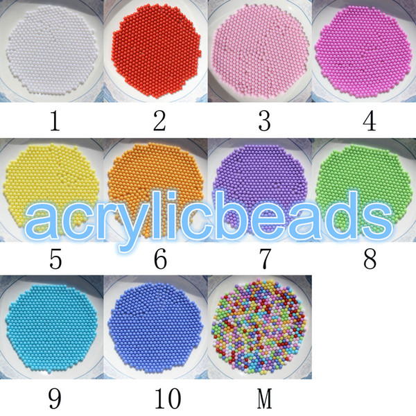 10000 pcs Cheap 1.5 MM Acrylic Opaque Round Bead Solid Plastic Small Beads No Hole