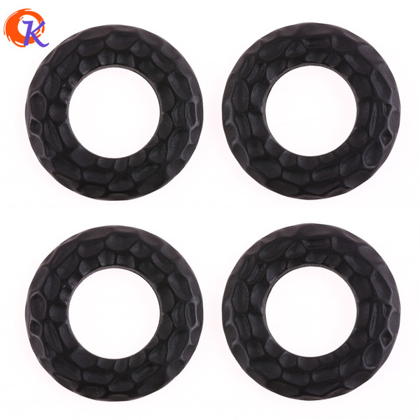 wholesale 20Pcs 42*42mm Acrylic Beads/Jewelry Accessories/Black Matte Effect Beads/Hand Made/DIY/Winter Necklace Findings