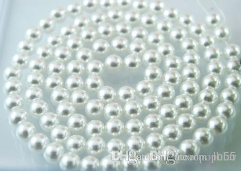 1000PCS/lot white 8mm Imitation pearls Loose bead white Acrylic Pearl Beads DIY Resin hot Spacer for Jewelry Free Shipping! w93