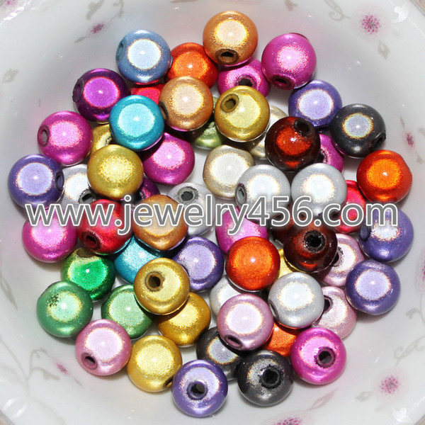 Factory Wholesale 300 Pieces Miracle Illusion Acrylic Spacer Beads 8 mm Round Beads (2 mm Hole)