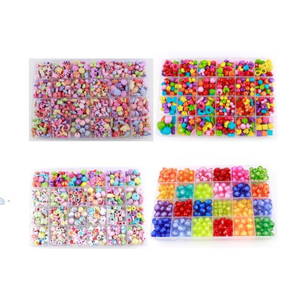 Best Gift Mixed 500pcs Diy Loose Acrylic Beads Set Accessories For Necklace Bracelet Girl Developmental Toys Kids Beads Kits