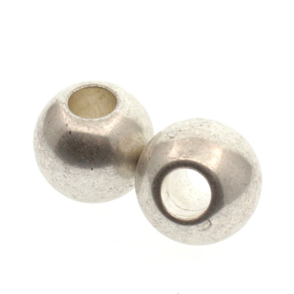 wholesale 13pcs Fashion Matt Silver Acrylic Beads with Big Hole 25mm DIY For Necklaces Jewelry Making Jewelry Accessories