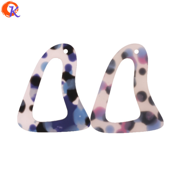 wholesale 50Pcs 36*43MM Jewelry Making/Hand Made/Irregular Shape/Rubber Texture Effect/DIY Accessories/Earring Findings