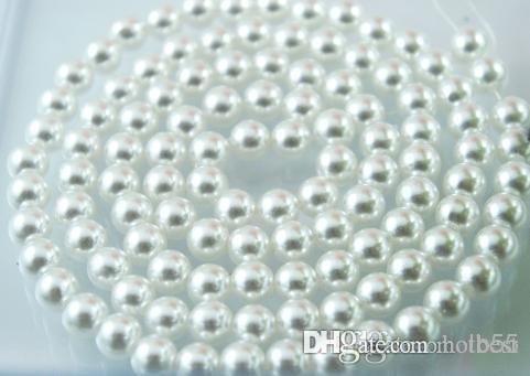 New 1000PCS/lot white 8mm Imitation pearls Loose bead white Acrylic Pearl Beads DIY Resin hot Spacer for Jewelry F294w e2