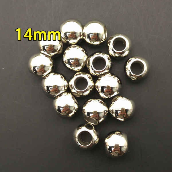 14mm beads for scarf charm, pendant for scarf,CCB marerial in necklaces,imitation gold and silver for DIY jewelry,big hole beads