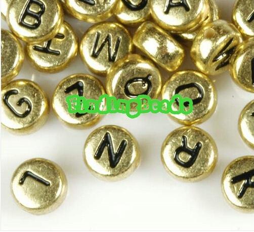 OMH wholesale jewelry of 100PCS paragraph letter beads acrylic choose free shipping