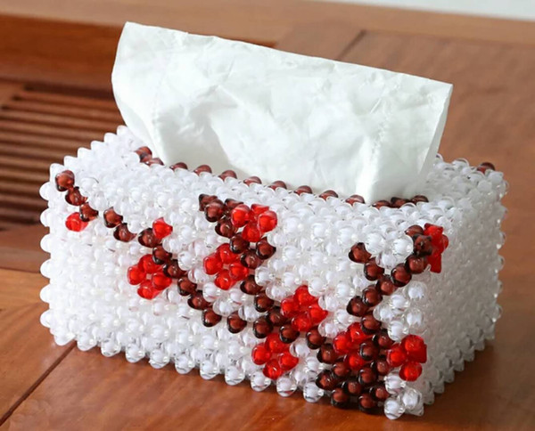 jewelry loose beads acrylic diy hand craft beaded beads tissue box material package adult making decoration knitted arts and crafts woven