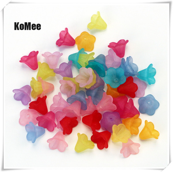 new arrival 10x14mm acrylic lily beads jewelry making necklace earring handmade diy 1000pcs/lot flower beads fashion