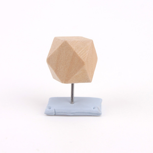 Large polygonal head craft drawing nail art creative map nail to nail wood pin