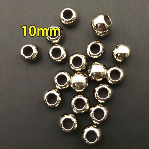 10mm CCB beads for scarf charm, pendant for scarf,CCB marerial in necklaces,imitation gold and silver for DIY jewelry,big hole beads