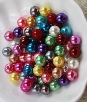 3000pcs/lot mixed colors 4mm glass pearl beads for jewelry necklace bracelet earrings