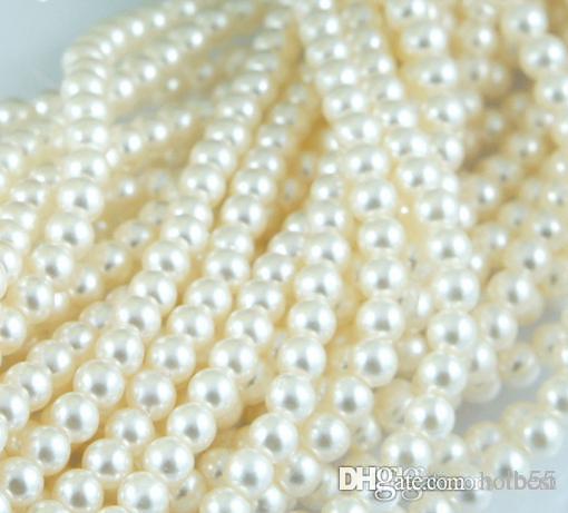 New 5000PCS/carton white 4mm Imitation pearls Loose bead white Acrylic Pearl Beads DIY Resin hot Spacer for Jewelry h2522 f56