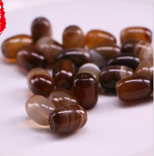 Wholesale Agate Beads Gemstones 14mm 18mm Assorted Nature Sardonyx Barrel Waist Hand string beads Bracelet Beaded Jewelry Accessories Brown