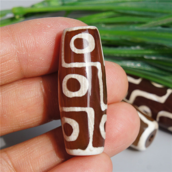 9 Eyes Totem Amulet Pendant Tibetan Buddhist Energy Beads Old Material Agate Pendant Wholesale Beads agate