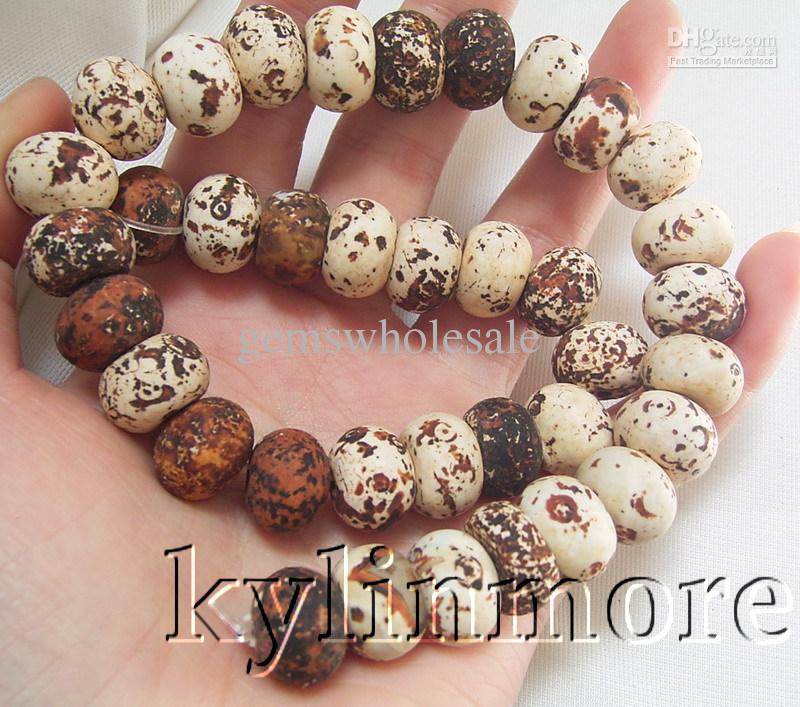 8SE08151a 14mm Picture Jasper Rondelle Beads 15.5