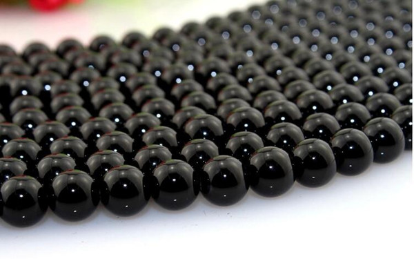 Hot sale New Brazil black agate beads 8mm Natural stone loose beads beaded DIY jewelry accessories fit necklace bracelet material nice bead