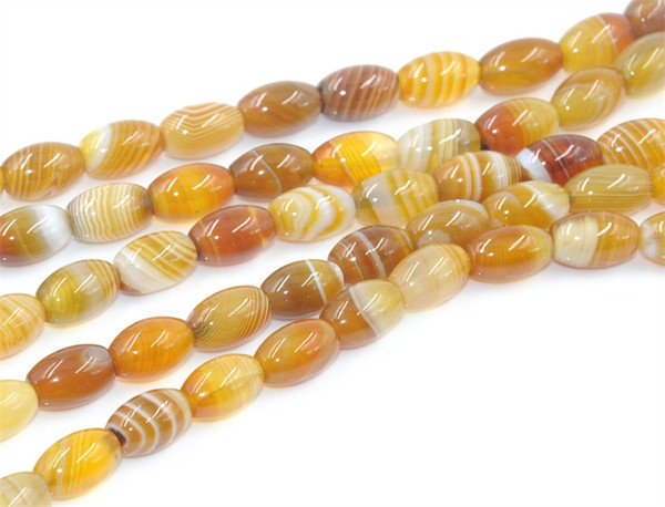 New Natural Agate Striped Wave Oval Loose Beads 8*12MM Fine Jewelry High Quality for Wholesale Free Shipping