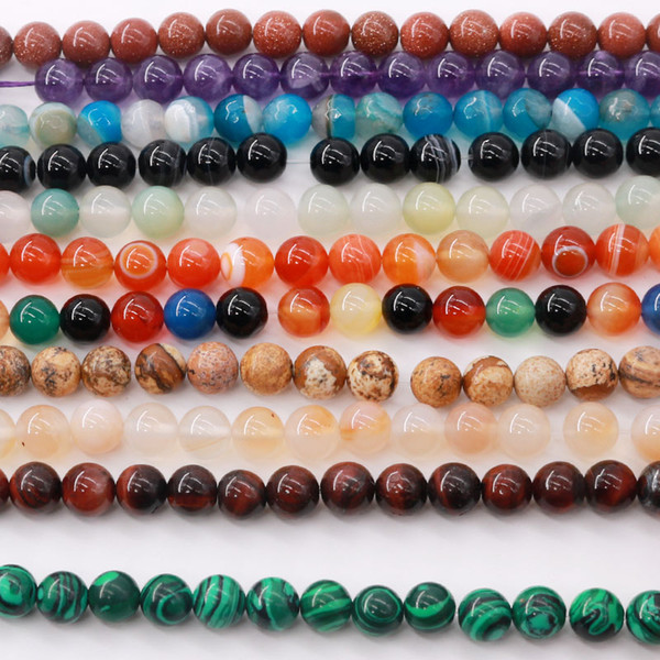 8mm Multicolor Glass Bead 140pcs/lot Round Beads Jewelry Handmade DIY Making Accessories Bracelets Nacklace DIY