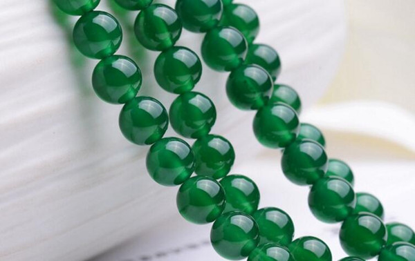 The green agate bead wholesale, the bead size is much, by bead diameter photograph the product