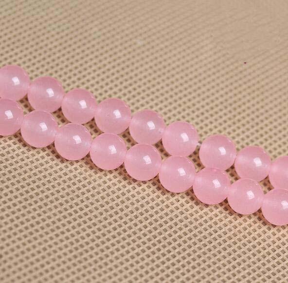 Round Natrual pink agate stone Beads gemstone Loose Beads For Bracelet Jewelry Making more colors for choice