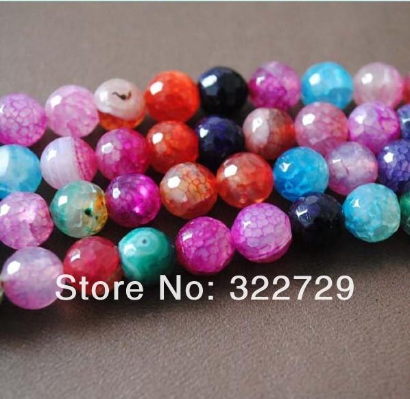 DIY beaded jewelry natural stone 4 6 8 10 12 14 16 mm variety of color faceted Gem agate loose beads