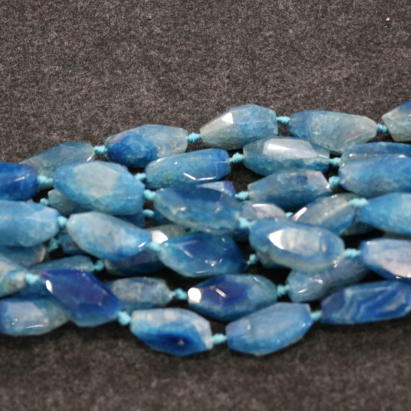 8pcs Aqua Druzy Agate Gemstone Beads, Natural Column Drusy Druzy Agate Necklace Pendant Connector Jewelry Make Cheap Wholesale Price