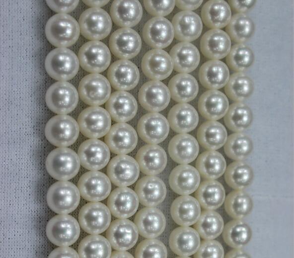 5 strand per lot Loose Beads 5.5-6mm length 40cm white cultured round freshwater pearl loose beads fashion DIY jewelry AAAA grade