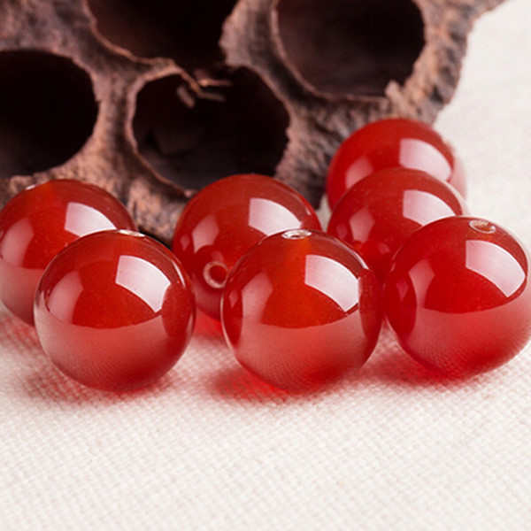 Fashion 20pcs/lot High quality Red Beads Round Natural Stone For Jewelry Making Diy women bracele Jewelry accessories