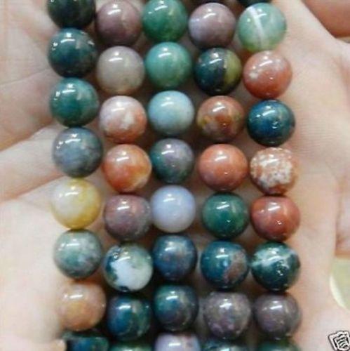 New 6-10mm Multicolor Natural India RARE Agate Onyx Gemstone Loose Bead 15''