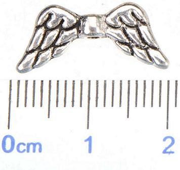 Jewelry Findings Angel Wings Beads For Beading Bracelets DIY Craft Flat Antique Silver Metal Free Ship Fashion Wholesales 8*18*2mm 400pcs