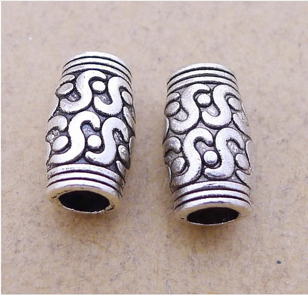 A3072 ancient silver 100/ bag alloy, big hole bead fittings wholesale, DIY jewelry accessories factory direct 1.2 grams