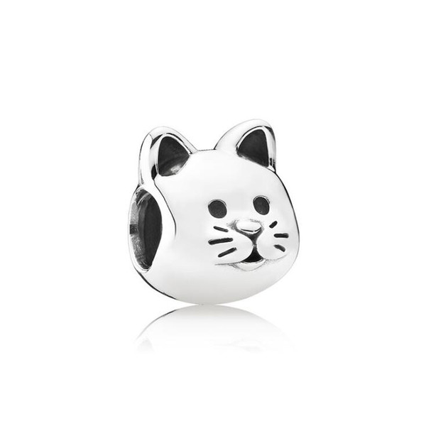 Cat Big Hole Loose Beads chamilia beads fashion accessories charm Pandora DIY Jewelry Bracelet European Bracelet Necklace Free shipping