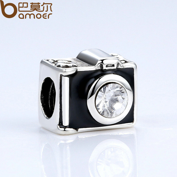 Pandora Style 2017 BAMOER New Brand DIY 925 Sterling Silver Camera Charms Fit Bracelets Jewelry Makings PA5307