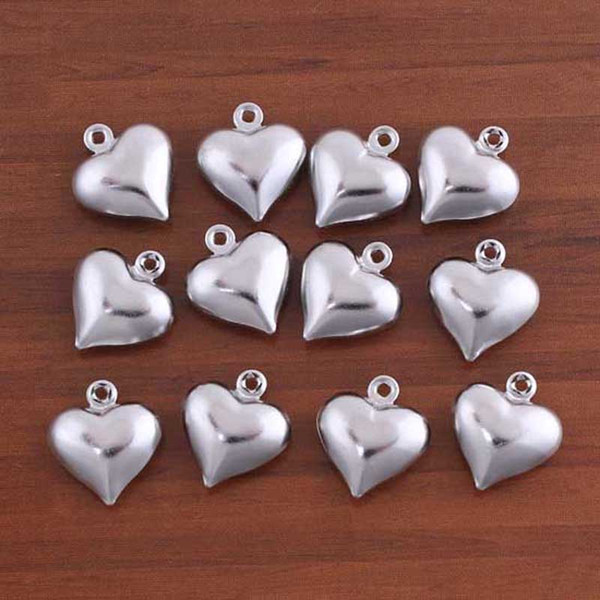 Loose Heat Beads Alloy 11x13mm Silver Plated Pendants Pendulum DIY For Jewelry Making Accessories Free Shipping