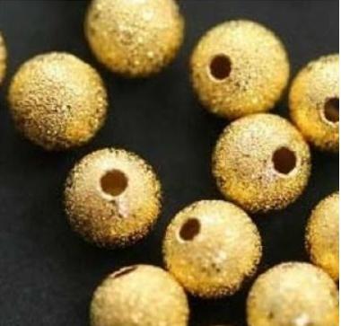 Wholesale - 200 pcs 4mm gold matte beads / beads beaded jewelry accessories materials DIY