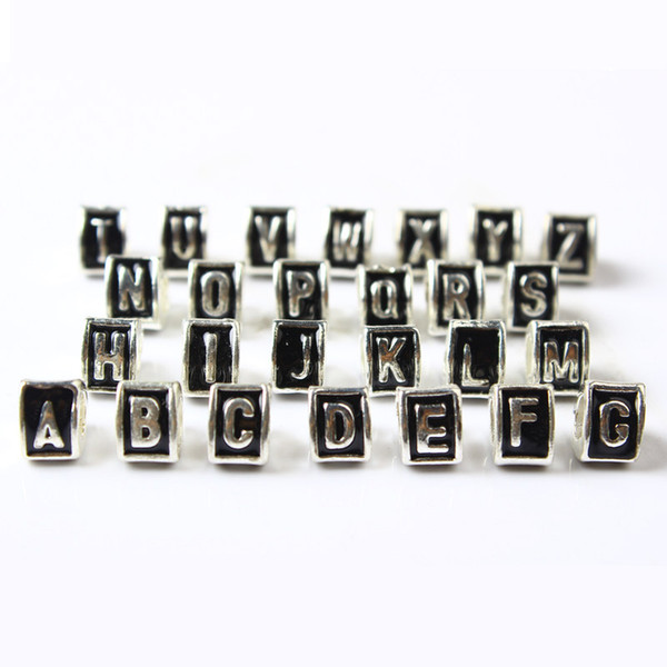 A B C Letter 26 Alphabet Triangle Charm Bead 925 Silver Plated Fashion Women Jewelry Stunning Design European Style For Pandora Bracelet