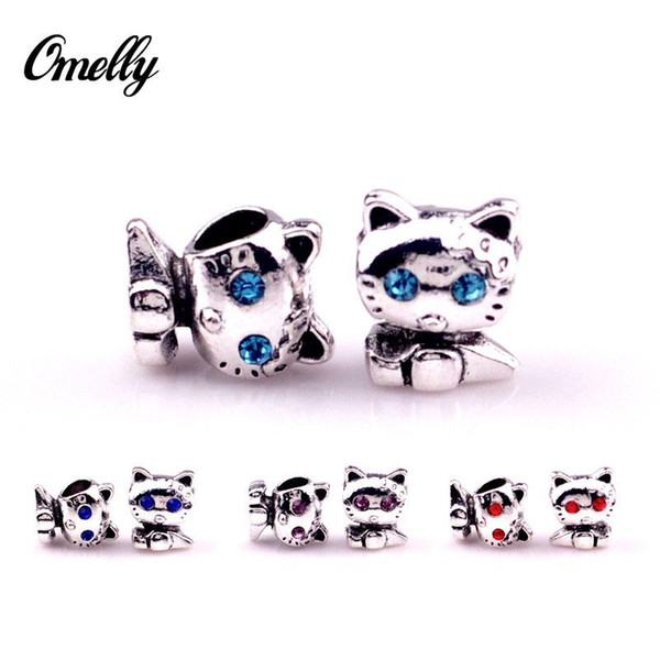 Cute Cats Ale Pandora Charms Silver Filled Loose Beads diy Jewelry Wholesale for Pandora Bracelet Whlesale