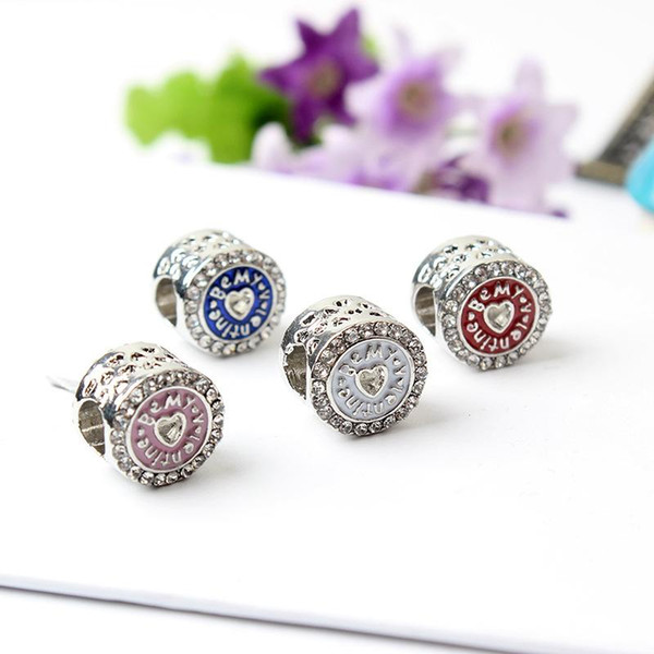 New alloy beads drip Retro Big Hole 925 Silver Plated Fashion Women Jewelry European Style For DIY Pandora Bracelet Necklace jewelry