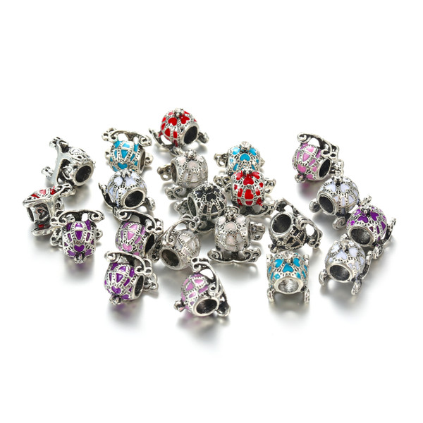 Cinderella Pumpkin Car Carriage Charm Making Silver Alloy Bead Charm beads for Jewelry Making DY59