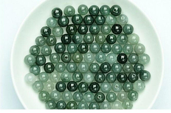 Hot Sale!200pcs(10MM )Natural emerald Burmese Jade green jade beads ice round bead DIY bracelet necklace Loose Beads Fast Shopping!