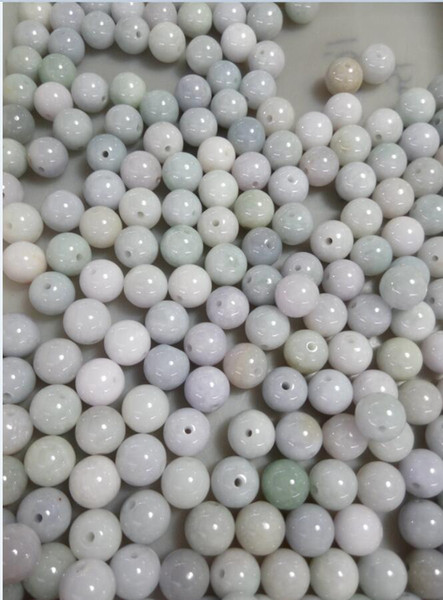 Natural jade 13 mm round bead free shipping