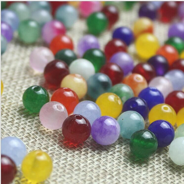 (600pcs/lot Mix Color) AAAA natural genuine 8~13mm jade ball beads yunnan colorful jade beads jade loose beads accessories apple626