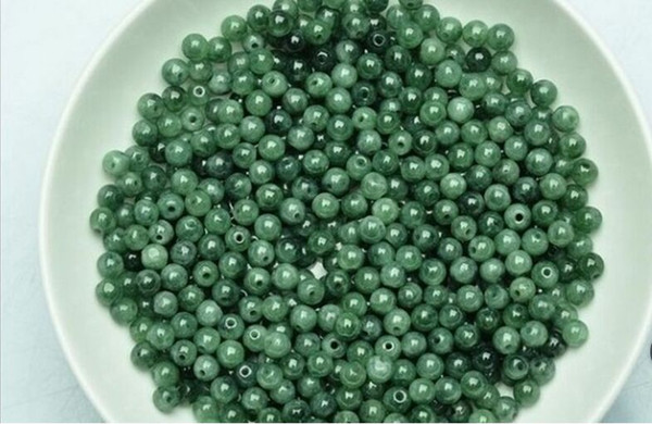 50pcs(13MM )Natural emerald Burmese Jade green jade beads ice round bead DIY bracelet necklace Burmese Jade Loose Beads Free Shopping!apple