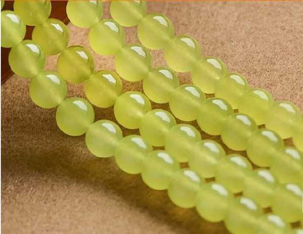 6 mm 2000pcs Natural Grapes Crystal Stone, green chalcedony beads round Bead Natural Crystal DIY jewelry Accessories Loose Beads