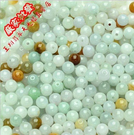 5-5.5mm Natural A Cargo three-color Myanmar Jadeite beads Jade Burmese Jade Loose Beads Burmese Jade DIY accessories Free Shopping 1000pcs