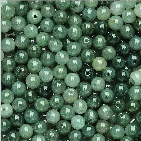 Fast Shopping! (5MM )Natural emerald Burmese Jade green jade beads ice round bead DIY bracelet necklace Loose Beads 500pcs/lot